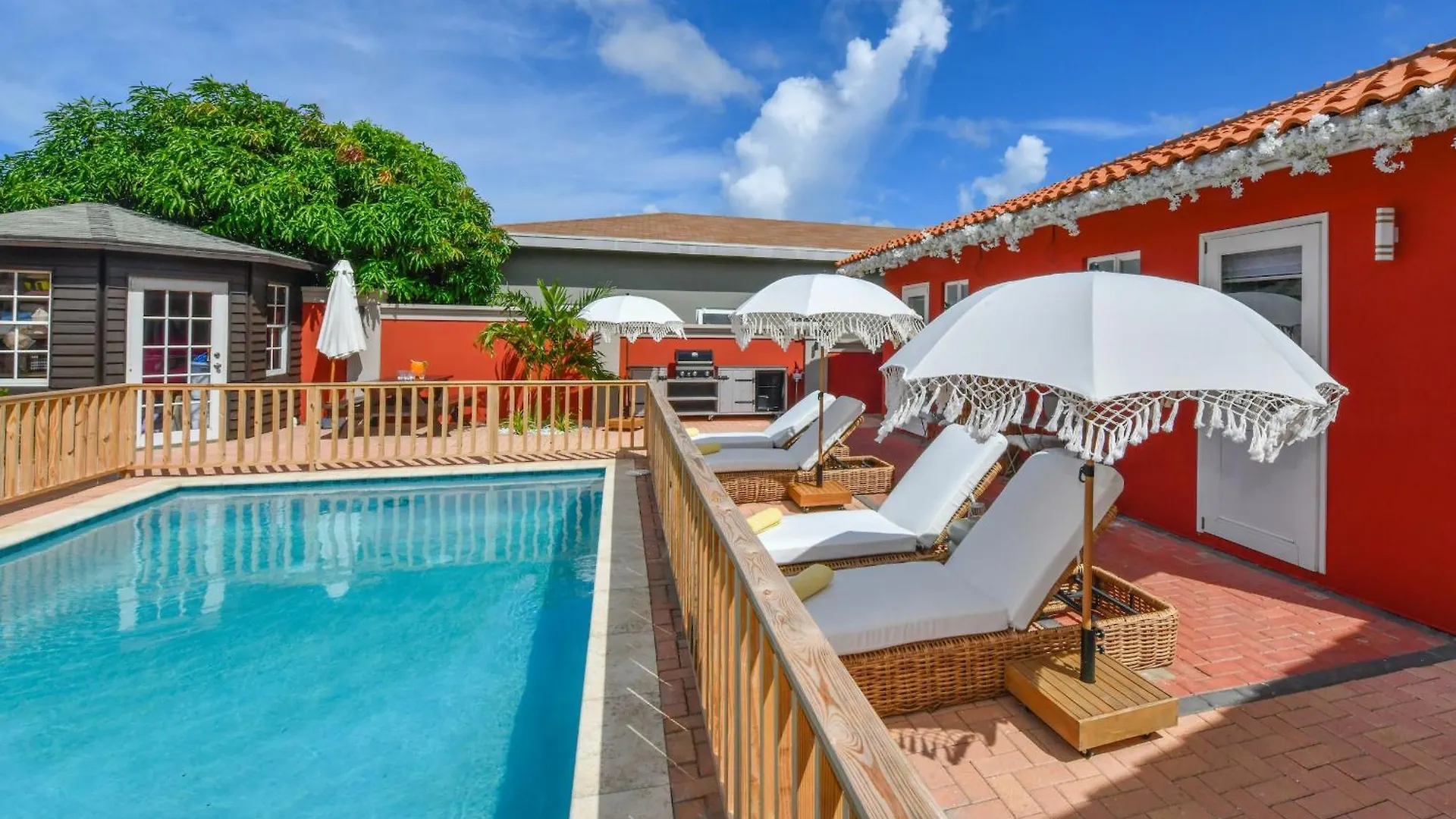 Lägenhet Moderne Studio Sea Dichtbij De Zee Met Zwembad Oranjestad